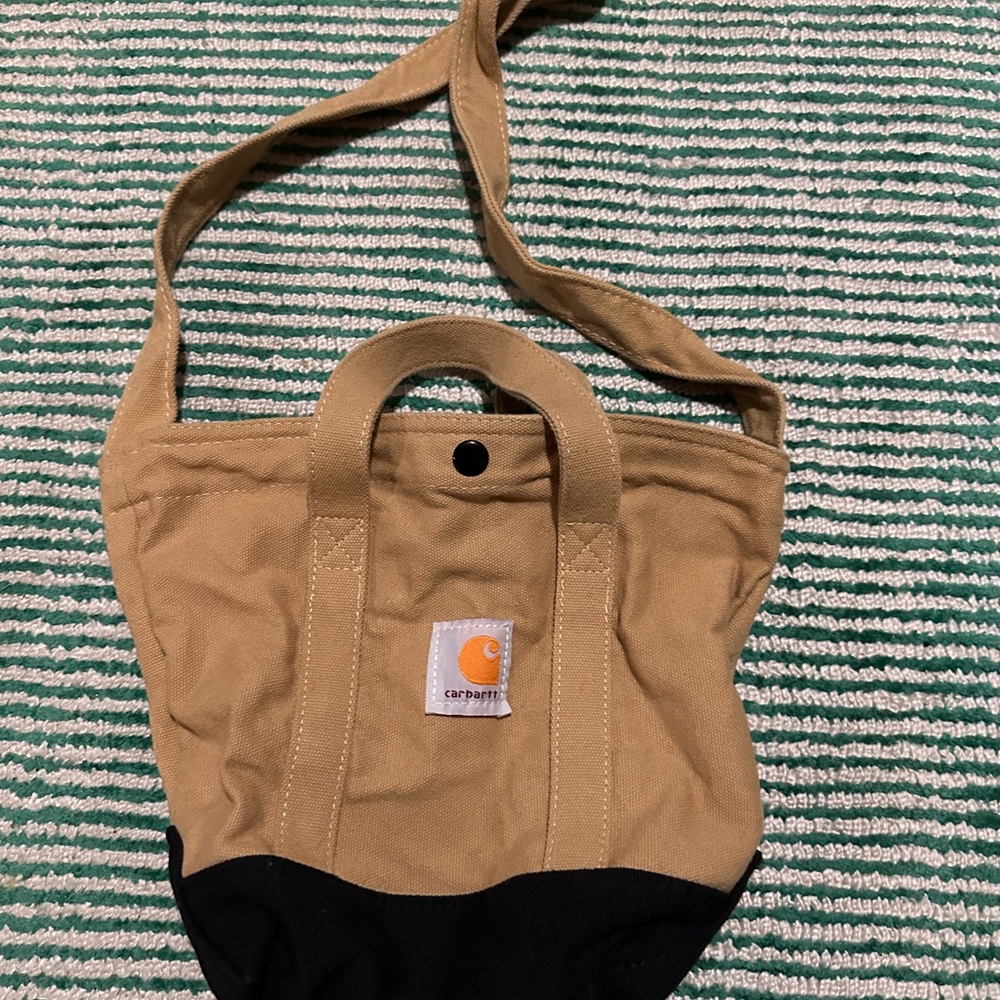 Carhartt Brown and Black Canvas Shoulder Bag